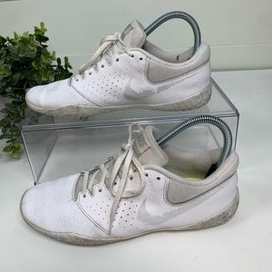 Nike Cheer Shoes White with Silver Logo - Women’s Size 9